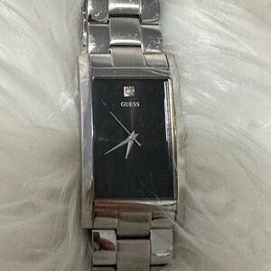 Guess Sleek Silver and Black Timepiece